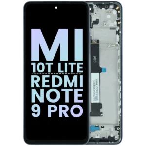 LCD Assembly With Frame For Xiaomi Mi 10T Lite / Redmi Note 9 Pro 5G (Genuine) (Gray)