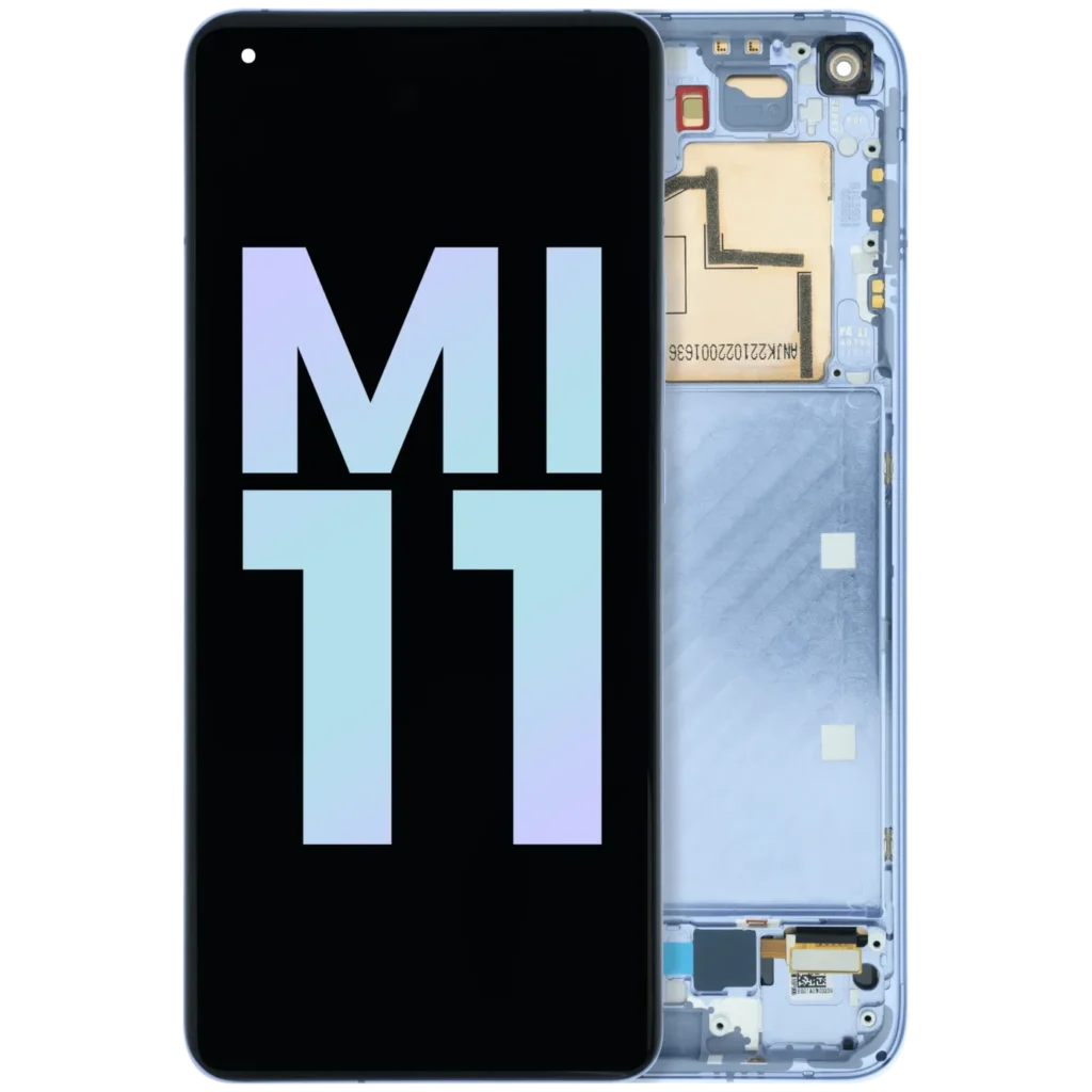 OLED Assembly With Frame For Xiaomi Mi 11 (Genuine) (Purple)