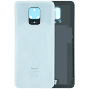 Back Cover Glass Without Camera Lens For Xiaomi Redmi Note 9s (Genuine) (White)