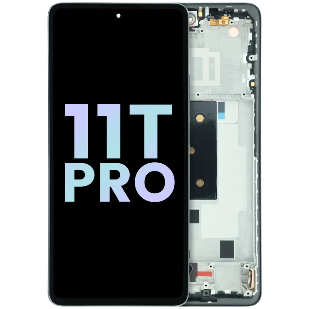 OLED Assembly With Frame For Xiaomi 11T Pro (Genuine) (Black)