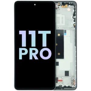 OLED Assembly With Frame For Xiaomi 11T Pro (Genuine) (Black)