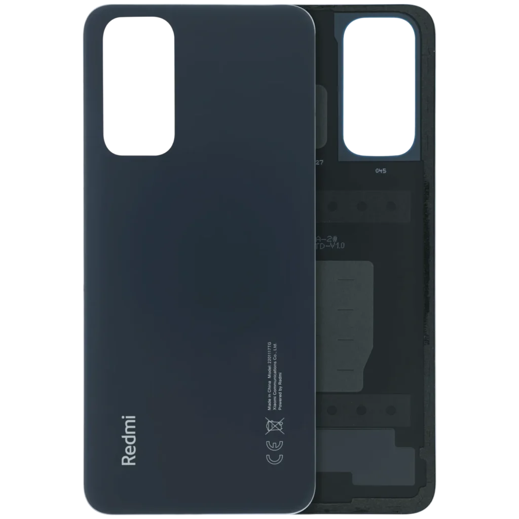 Back Cover Glass Without Camera Lens For Xiaomi Redmi Note 11 (Genuine) (Black)