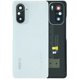 Back Cover Glass With Camera Lens For Xiaomi Poco F3 (Genuine) (White)
