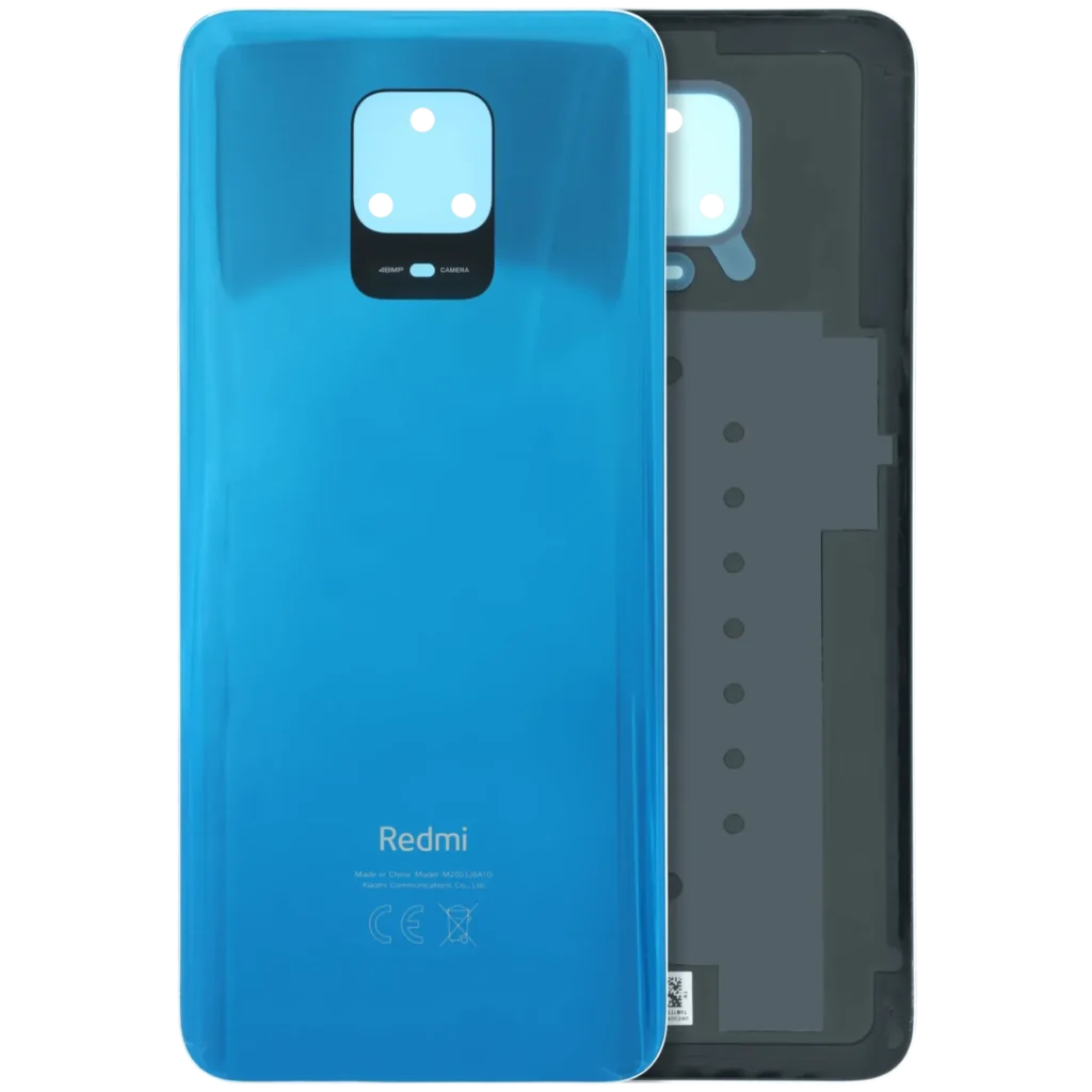 Back Cover Glass Without Camera Lens For Xiaomi Redmi Note 9s (Genuine) (Blue)