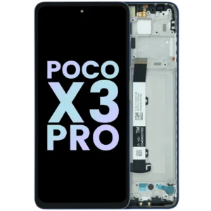 LCD Assembly With Frame For Xiaomi Poco X3 Pro (Genuine) (Blue)