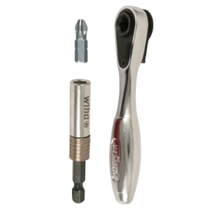 3 Piece Mini Bit Ratchet and SlimFix Bit Holder Set (Wiha)