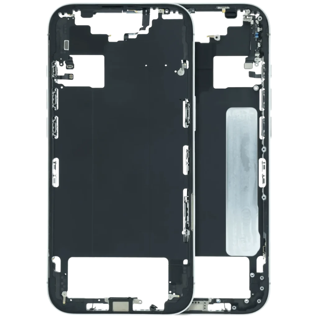 Mid-Frame Housing With Small Parts For iPhone Air (US / EU Version) (Used OEM Pull: Grade A) (Cloud White)