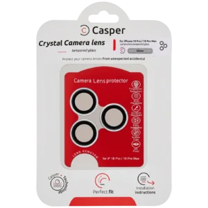 Casper Camera Lens Protector Compatible For iPhone 18 Pro / 18 Pro Max (Silver) (Clear)