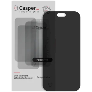 Casper Pro Tempered Glass Compatible For iPhone 18 Pro (10 Pack) (Privacy)