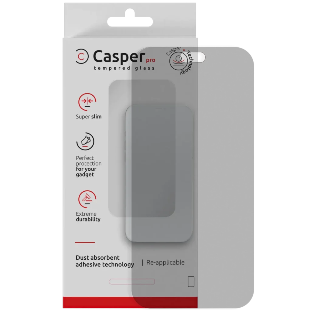 Casper Pro Tempered Glass Compatible For iPhone 18 Pro Max (Retail Pack) (Matte)