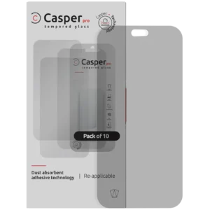Casper Pro Tempered Glass Compatible For iPhone 18 Pro Max (10 Pack) (Matte)