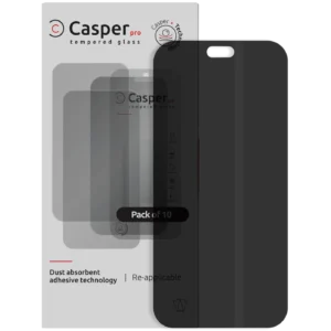 Casper Pro Tempered Glass Compatible For iPhone 18 Pro Max (10 Pack) (Privacy)