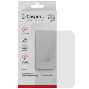 Casper Pro Tempered Glass Compatible For iPhone Duo (Retail Pack) (Clear)