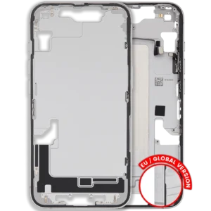 Mid-Frame Housing W/ Small Parts For iPhone 16e / 17e (EU / Global Version) (Used OEM Pull: Grade C) (White)