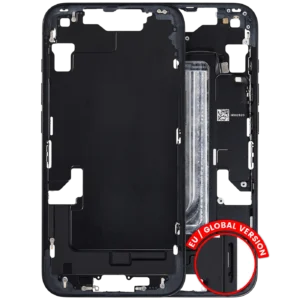 Mid-Frame Housing W/ Small Parts For iPhone 16e / 17e (EU / Global Version) (Used OEM Pull: Grade C) (Black)
