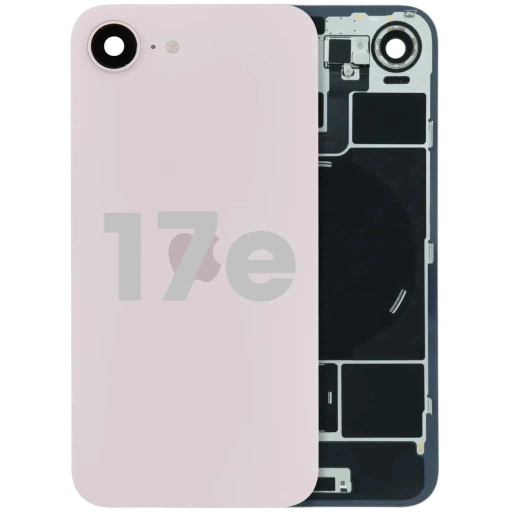 Back Glass With MagSafe Magnet & NFC For iPhone 17e (Used OEM Pull: Grade B) (Soft Pink)