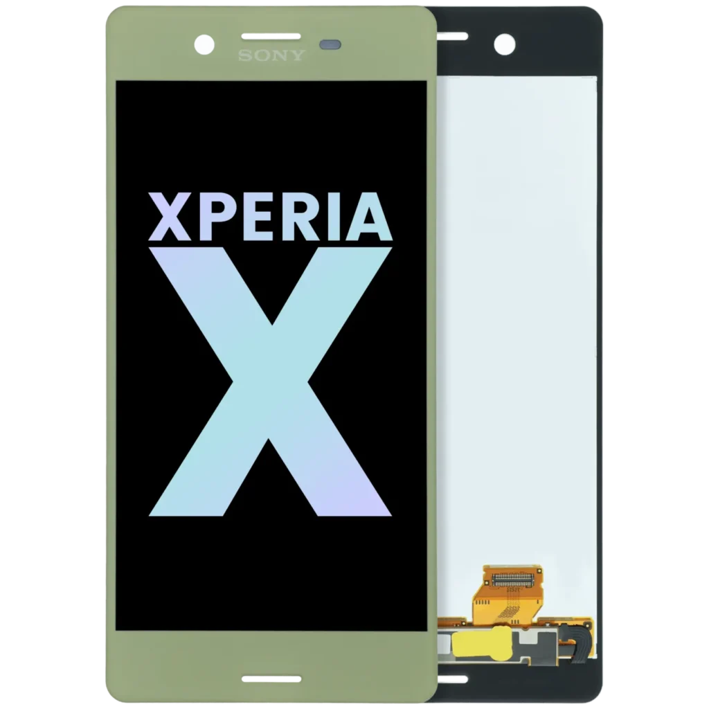 LCD Assembly Without Frame For Sony Xperia X (Genuine OEM) (Lime Gold)