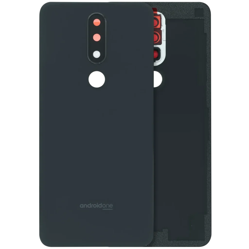 Back Cover Glass For Nokia 5.1 Plus (Genuine OEM) (Night black)
