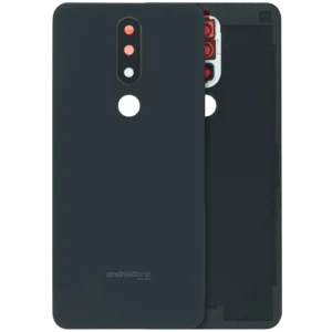 Back Cover Glass For Nokia 5.1 Plus (Genuine OEM) (Night black)