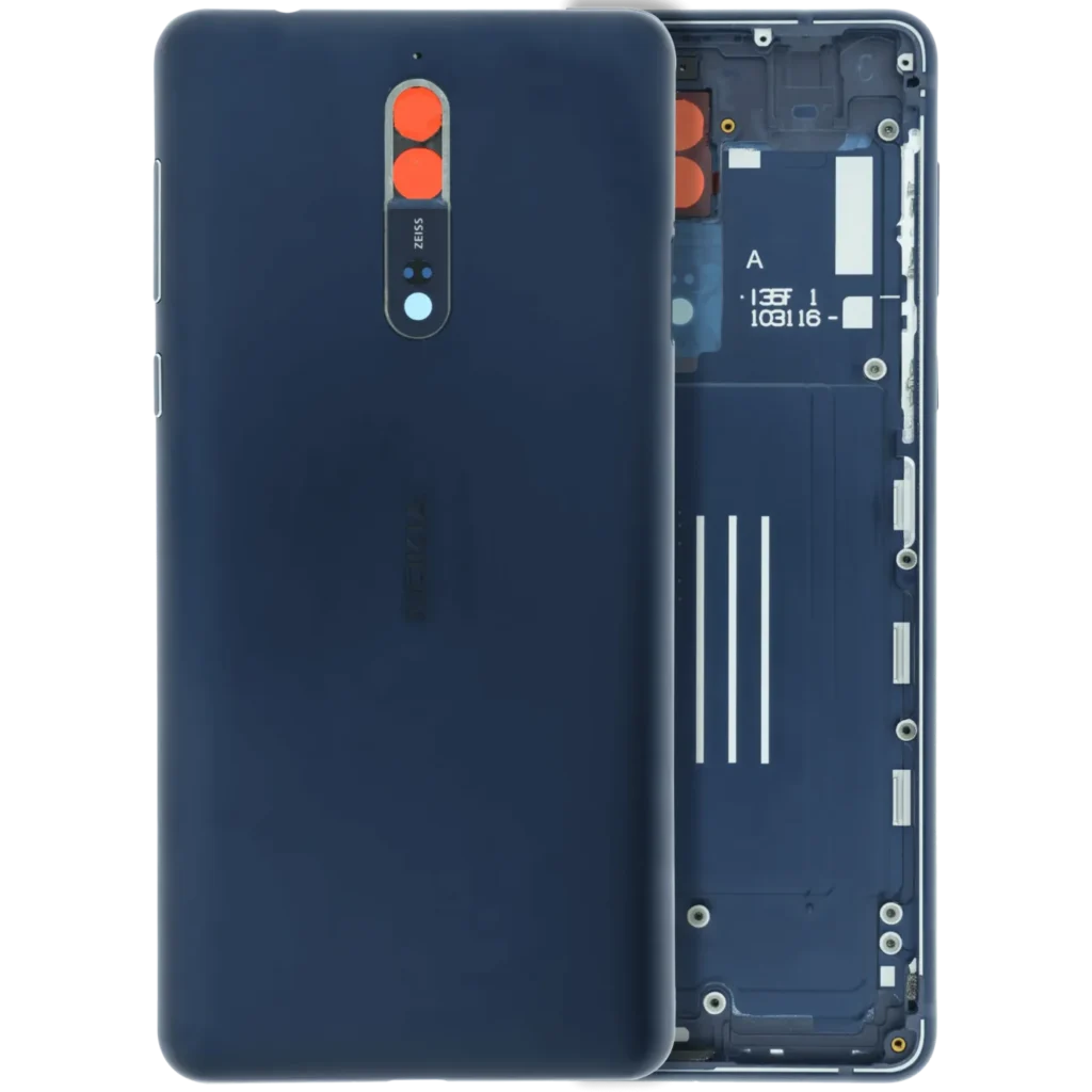 Back Cover Glass For Nokia 8 (Genuine OEM) (Blue)