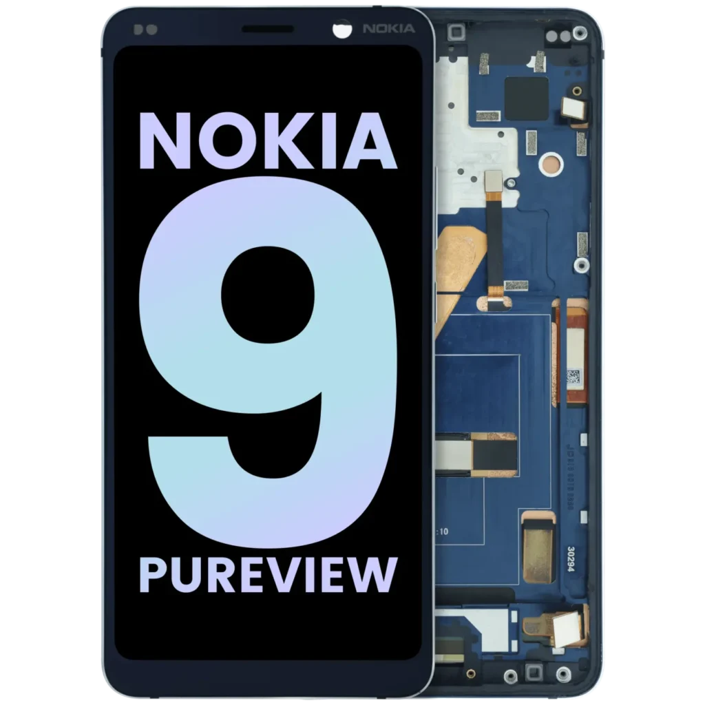 LCD Assembly With Frame For Nokia 9 Pureview (2019) (Genuine OEM) (Blue)