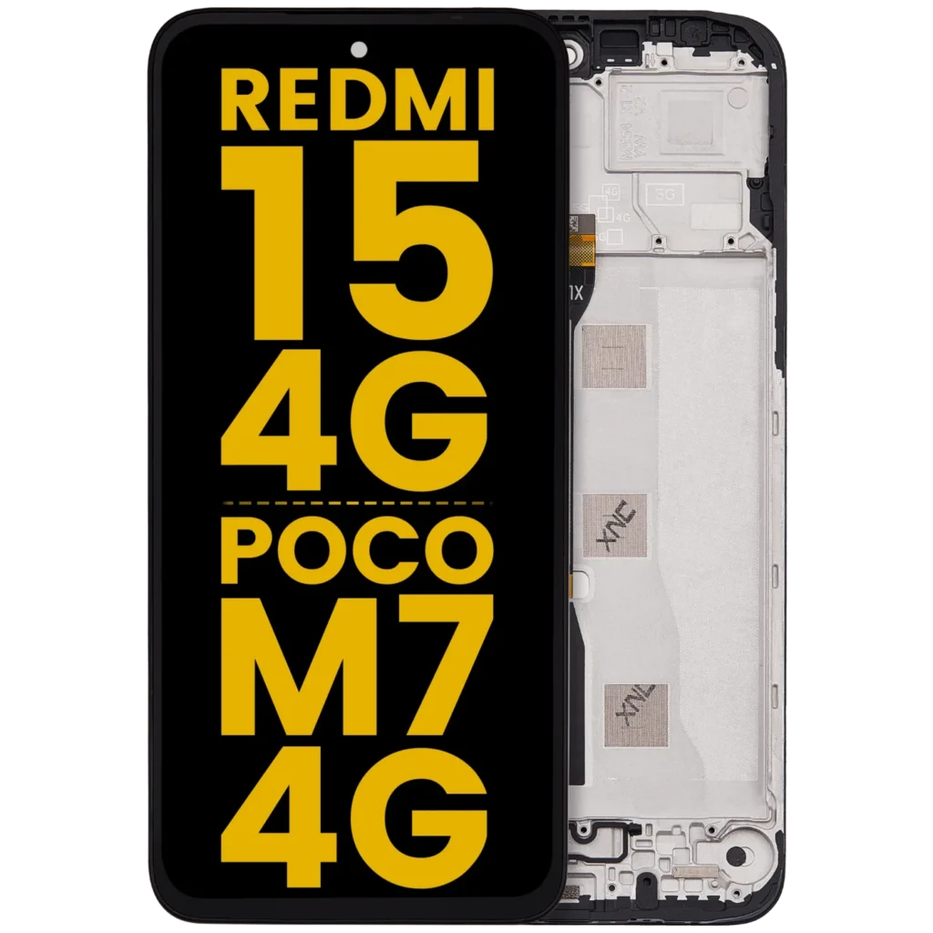 LCD Assembly With Frame For Xiaomi Redmi 15 4G / Poco M7 4G (Refurbished) (All Colors)