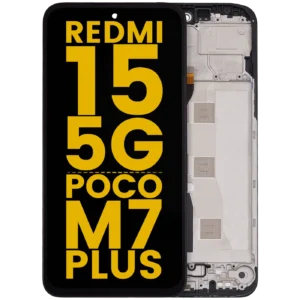 LCD Assembly With Frame For Xiaomi Redmi 15 5G / Poco M7 Plus (Refurbished) (All Colors)