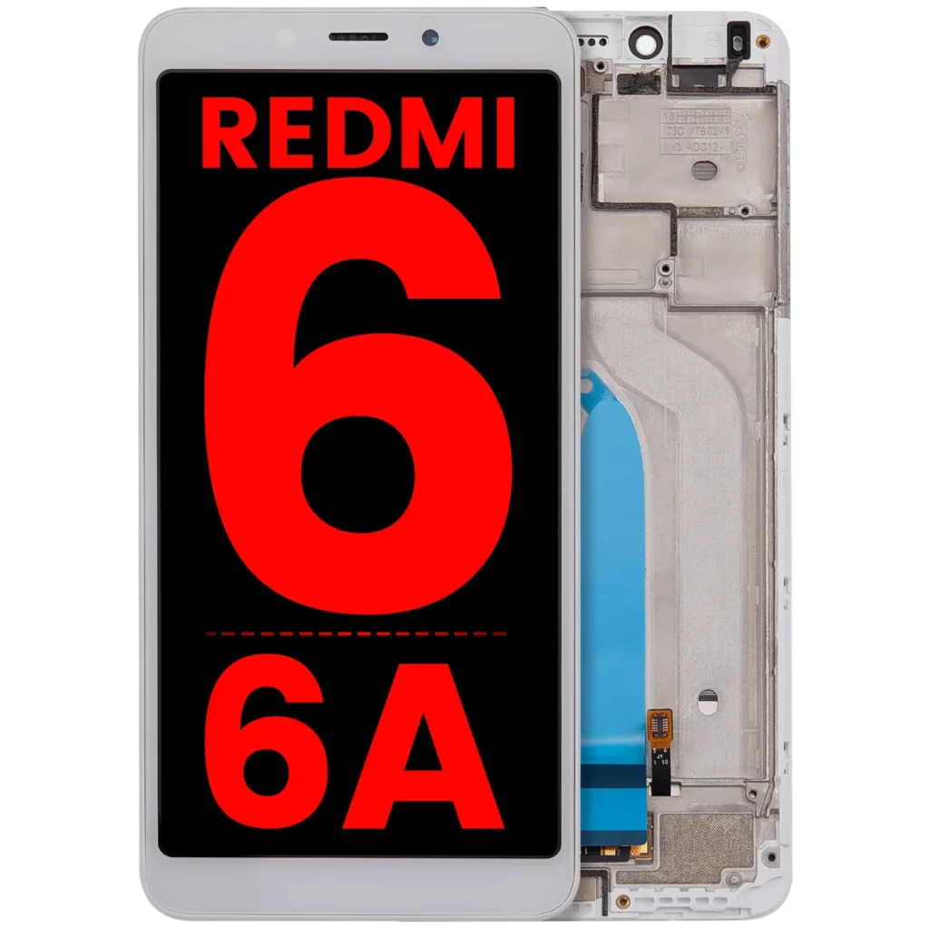 LCD Assembly With Frame For Xiaomi Redmi 6 / 6A (Aftermarket Plus) (White)
