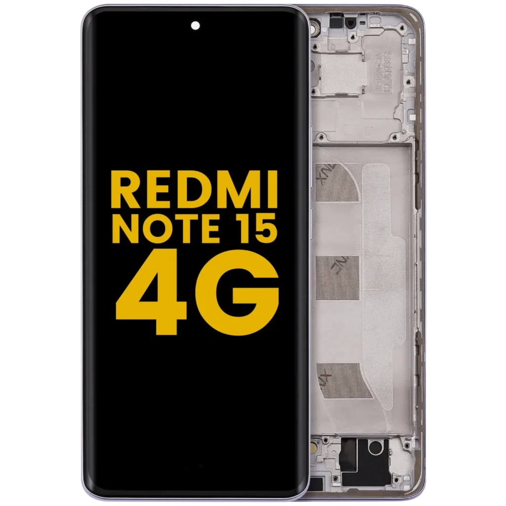 OLED Assembly With Frame For Xiaomi Redmi Note 15 4G (Refurbished) (Purple)