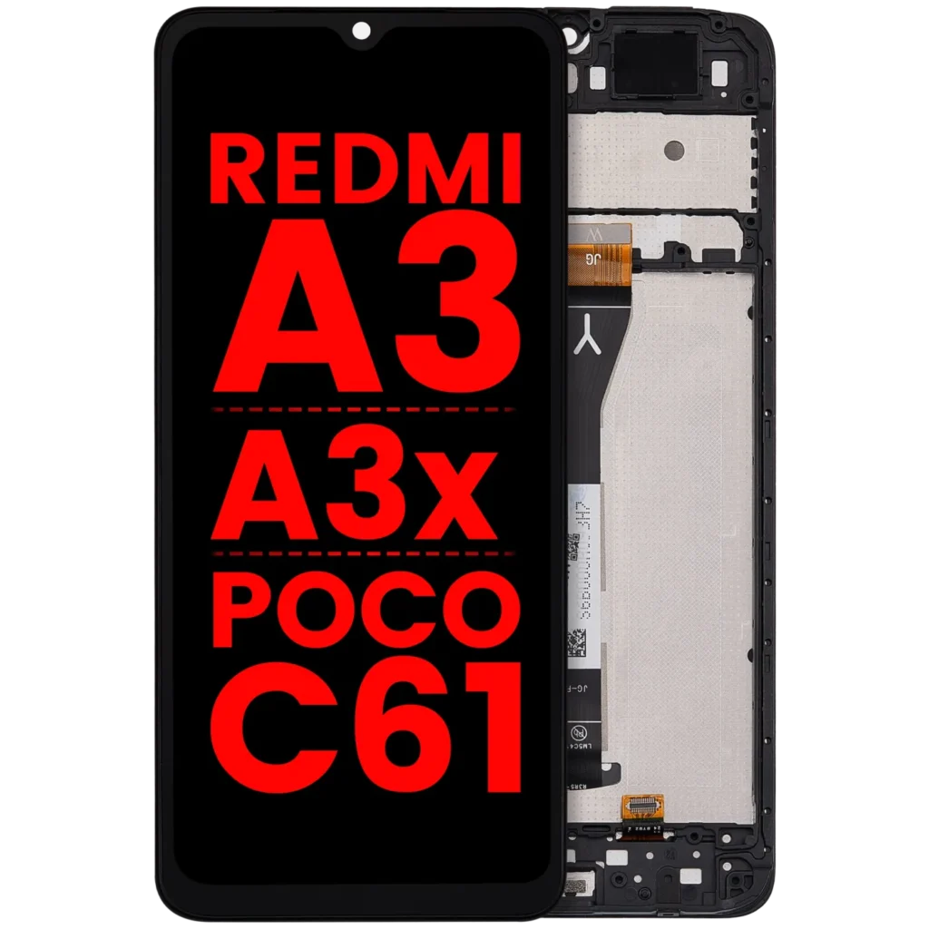 LCD Assembly With Frame For Xiaomi Redmi A3 / A3x / Poco C61 (Aftermarket Plus) (All Colors)