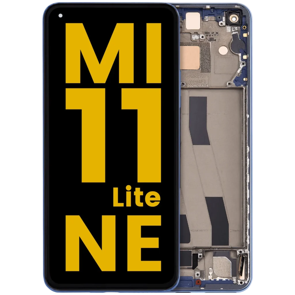 OLED Assembly With Frame For Xiaomi Mi 11 Lite 5G NE (Refurbished) (Bubblegum Blue)