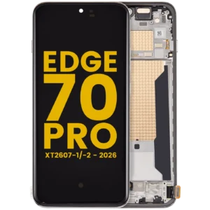 OLED Assembly With Frame For Motorola Edge 70 Pro (XT2607-1/-2 / 2026) (Refurbished) (Lily White)