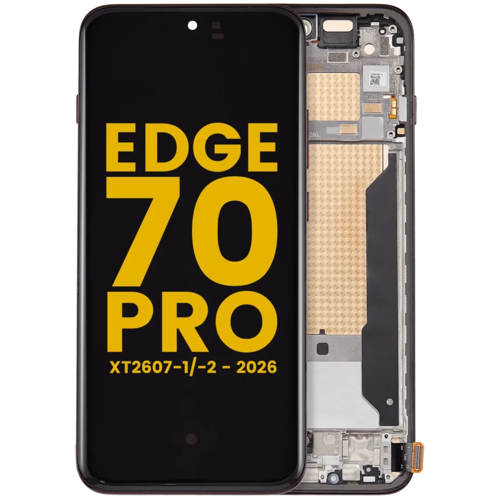 OLED Assembly With Frame For Motorola Edge 70 Pro (XT2607-1/-2 / 2026) (Refurbished) (Chicory Coffee)
