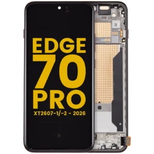 OLED Assembly With Frame For Motorola Edge 70 Pro (XT2607-1/-2 / 2026) (Refurbished) (Chicory Coffee)