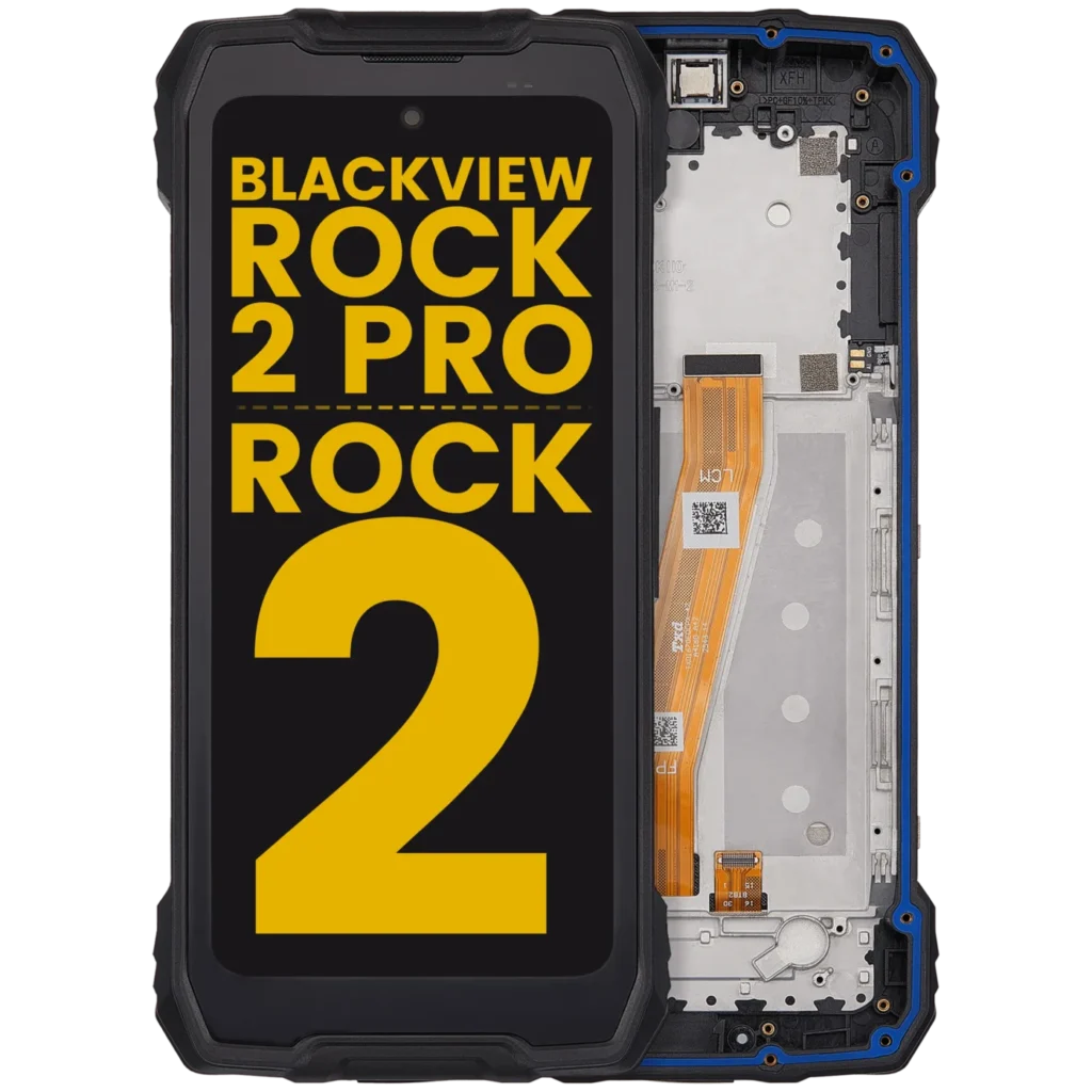 LCD Assembly With Frame For Blackview Rock 2 Pro / Rock 2 (Refurbished) (Black)