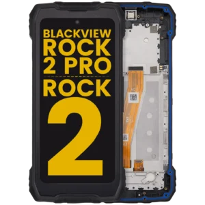 LCD Assembly With Frame For Blackview Rock 2 Pro / Rock 2 (Refurbished) (Black)