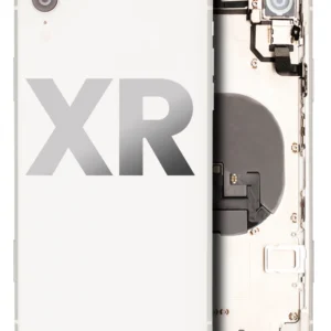 Back Housing W/ Small Components Pre-Installed For iPhone XR (Used OEM Pull: Grade C) (White)