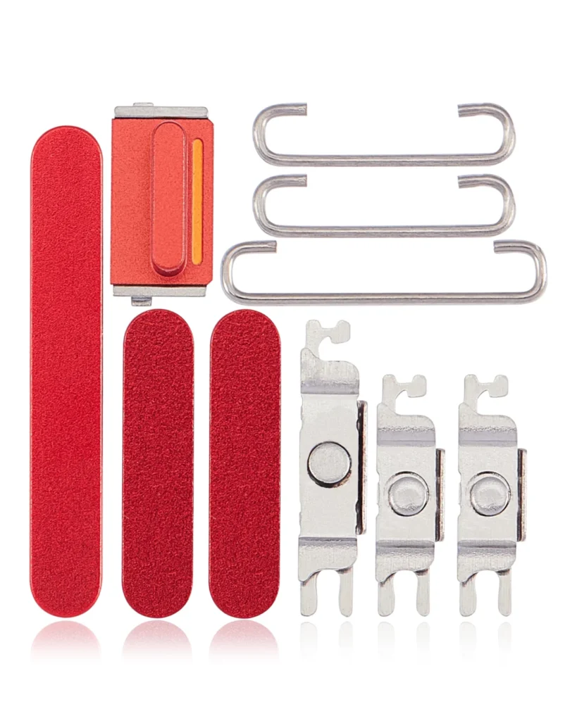 Hard Buttons (Power / Volume / Mute Switch) For iPhone 14 / 14 Plus (Red)