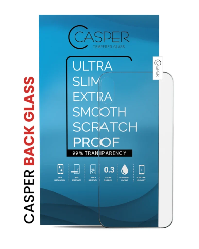 Casper Tempered Glass (Back Glass) For iPhone X / XS (10 Pack) (Clear)