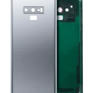 Back Cover Glass With Camera Lens For Samsung Galaxy Note 9 (No Logo) (Aftermarket Plus) (Cloud Silver)