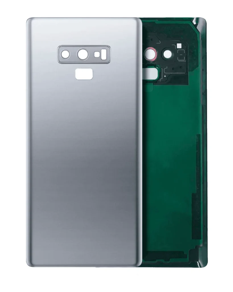 Back Cover Glass With Camera Lens For Samsung Galaxy Note 9 (No Logo) (Aftermarket Plus) (Cloud Silver)