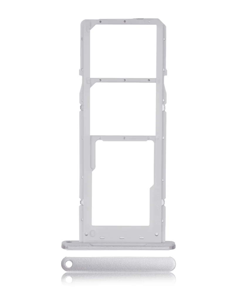 Dual Sim Card Tray For Samsung Galaxy A14 (A145F / 2023) (Silver)
