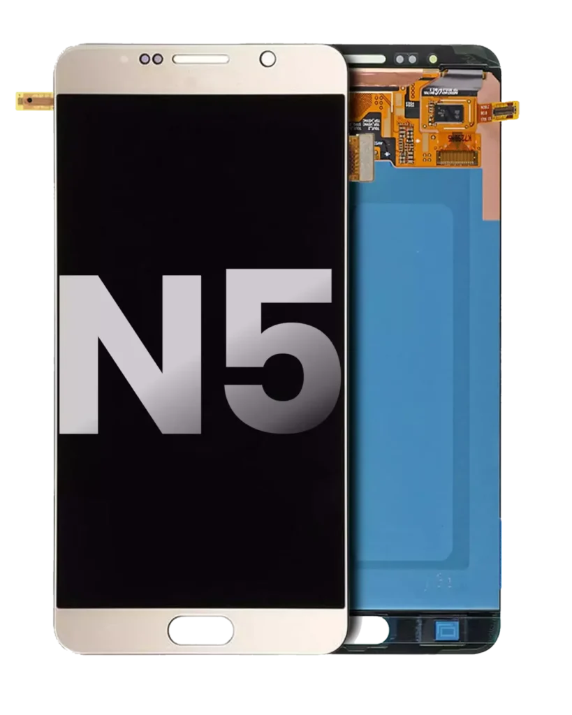 OLED Assembly Without Frame For Samsung Galaxy Note 5 (Used OEM Pull: Grade A/B) (Gold Platinum)