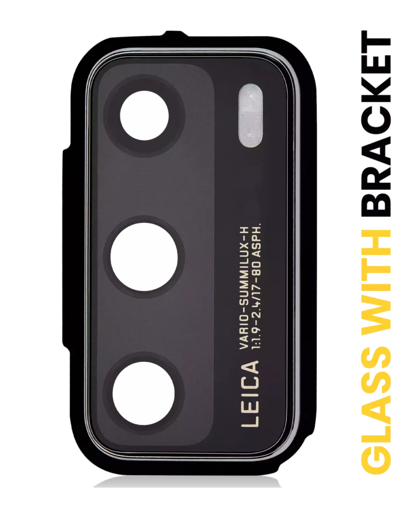 Back Camera Lens With Bracket For Huawei P40 (Ice White)
