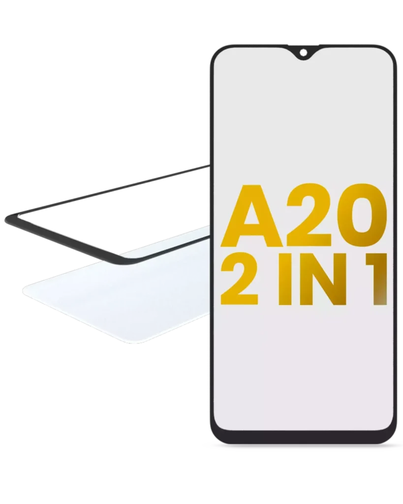2 in 1 Front Glass With OCA Pre-Installed For Samsung Galaxy A20 (A205 / 2019) / A30s (A307 / 2019)