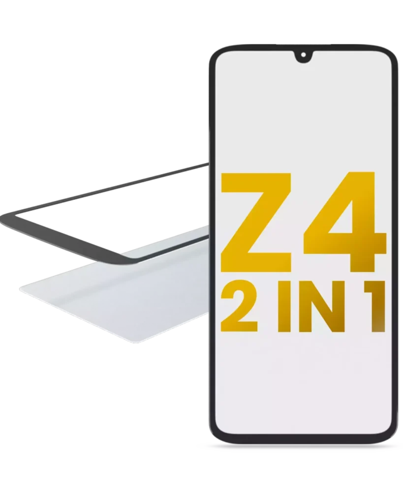 2 in 1 Front Glass With OCA Pre-Installed For Motorola Moto Z4 (XT1980 / 2019)