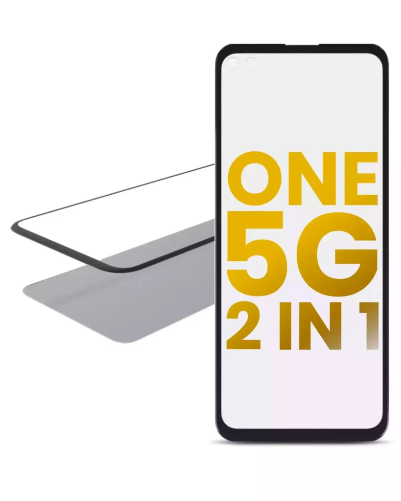 2 in 1 Front Glass With OCA Pre-Installed For Motorola One 5G (XT2075-1 / 2020)
