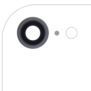Back Camera Lens With Bracket & Bezel For iPhone 8 / SE (2020) / SE (2022) (Aftermarket Plus) (Space Gray) (10 Pack)