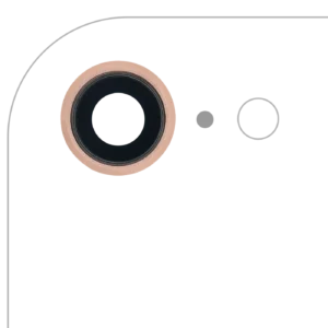 Back Camera Lens With Bracket & Bezel For iPhone 8 (Gold) (10 Pack)