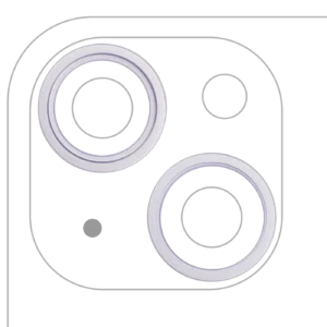 Back Camera Bezel Ring Only For iPhone 14 / 14 Plus (Purple) (2 Piece Set)